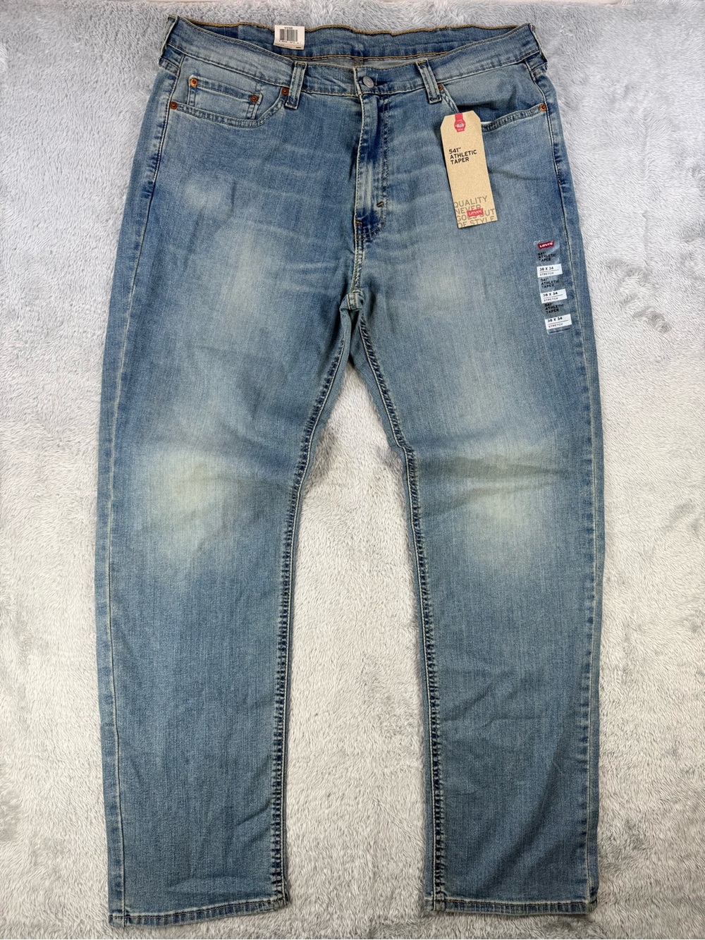 NWT Levi’s 541 Athletic Taper Men’s 38x34 Light Wash Stretch Jeans